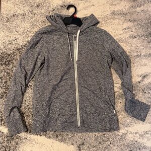 Vuori Halo Gray Heathered Hoodie